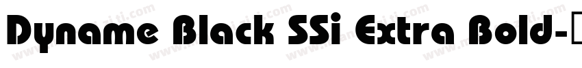 Dyname Black SSi Extra Bold字体转换